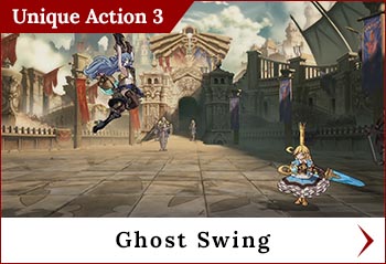 
	<span class='skilltitle'>Ghost Swing</span>
	<br>
	Hooks Ferry's whip to the stage ceiling and swings forward.  Useful to swing into midair attacks.
	<br>
	↖ + <img src='../images/psbuttons/x.png'> : Ferry swings backward instead.
	