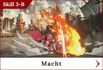 
	<span class='skilltitle'>Macht</span>
	<br>
	Performs an overhead slash attack during Lord's Strike.  Percival will be able to move before the foe even if it's blocked.
	<br>
	When used during a Träumerei enhanced Lord's Strike, it'll cause a ground bounce upon connecting.
	