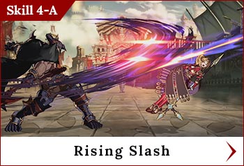 
	<span class='skilltitle'>Rising Slash</span>
	<br>
	Swings Grynoth in a high slash, hitting both standing and airborne foes nearby.
	<br>
	This skill doesn't hit crouching foes.
	